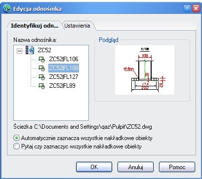 ZwCAD modyfikacja blokow i odnosnikow