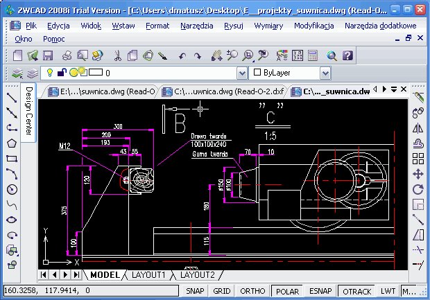 Plik po konwersji w PDF2CAD