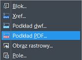 ZWCAD 2019 wstawianie pdf