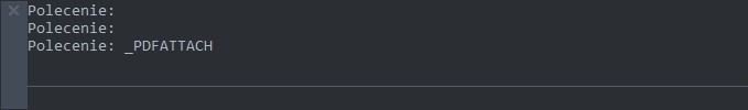 Polecenie: PDFATTACH - z podkreślnikiem dolnym zadziała również w polskiej wersji językowej