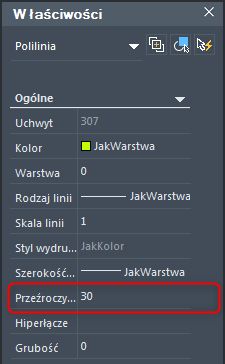 zmiana stopnia przezroczystości osobno dla każdego obiektu we właściwościach